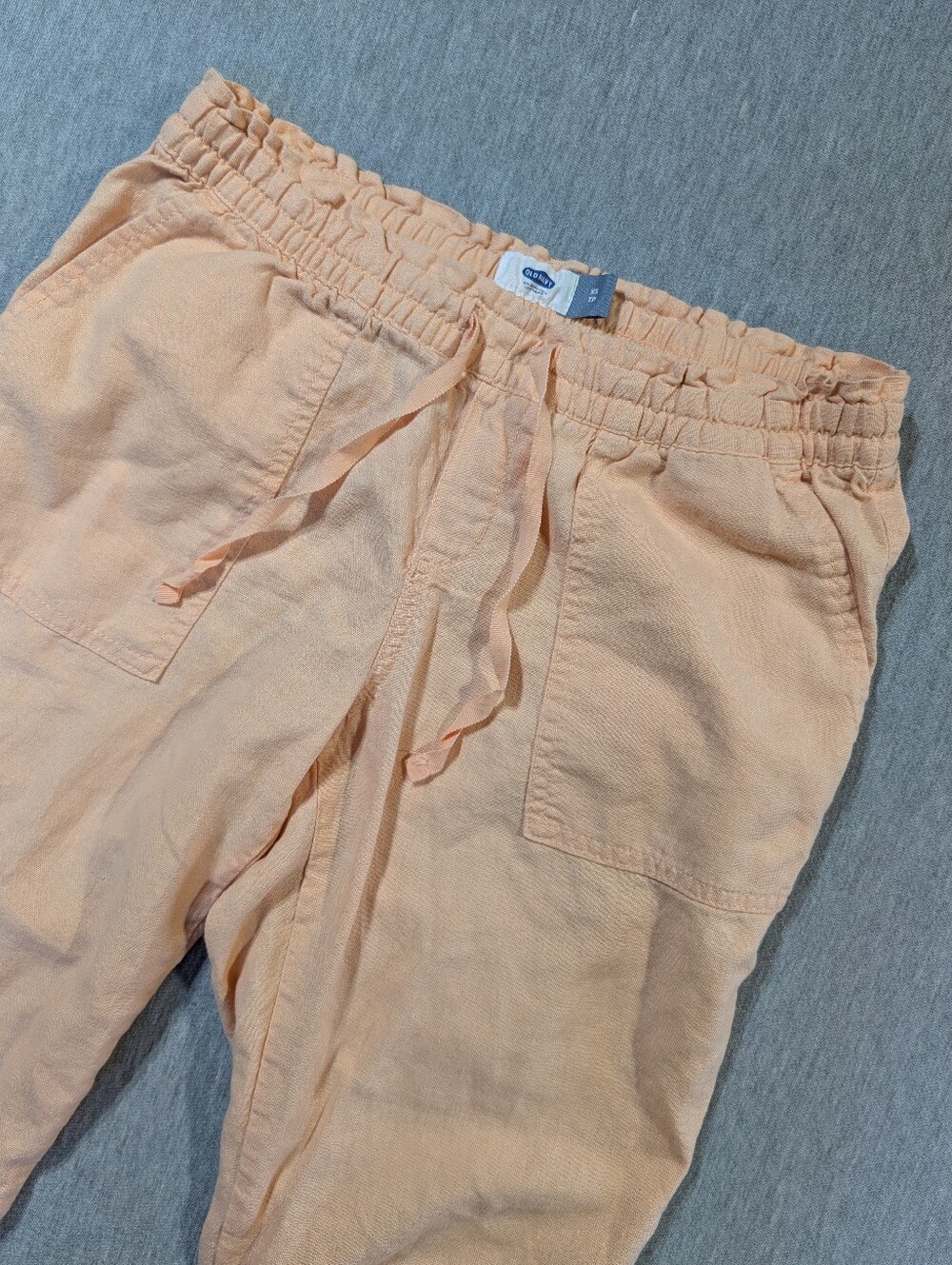 Old Navy Linen Blend Pants Women's XS Peach